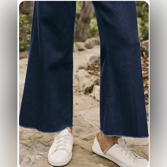 Frank & Eileen Galway Gaucho Jean Pants in Dark Rinse - Picture 3 of 10